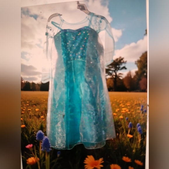 Disney Frozen-Inspired Sparkling Blue Costume - Picture 9 of 9